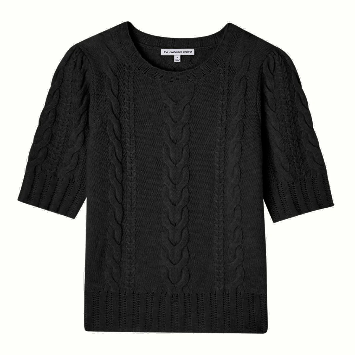 CABLE PUFF SLEEVE TEE - Image 3