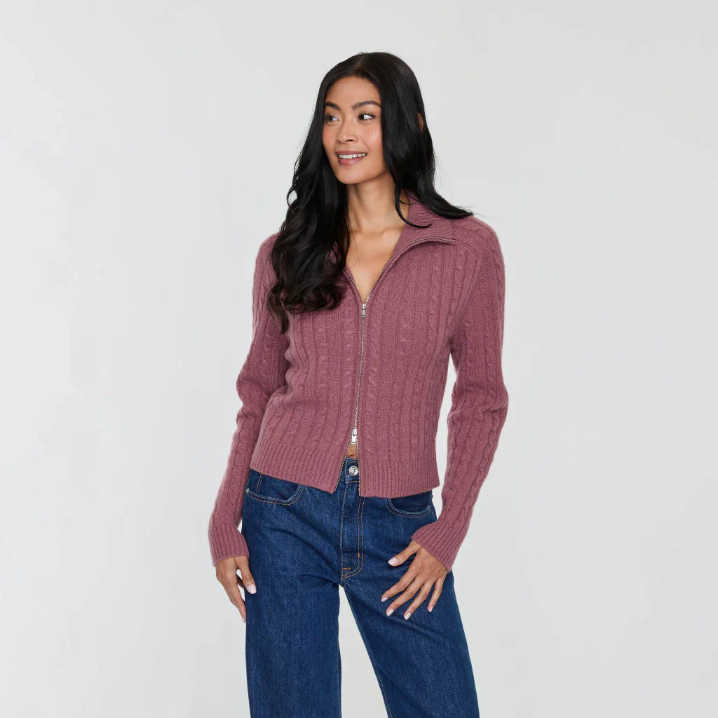 CABLE ZIP CARDIGAN - Image 3