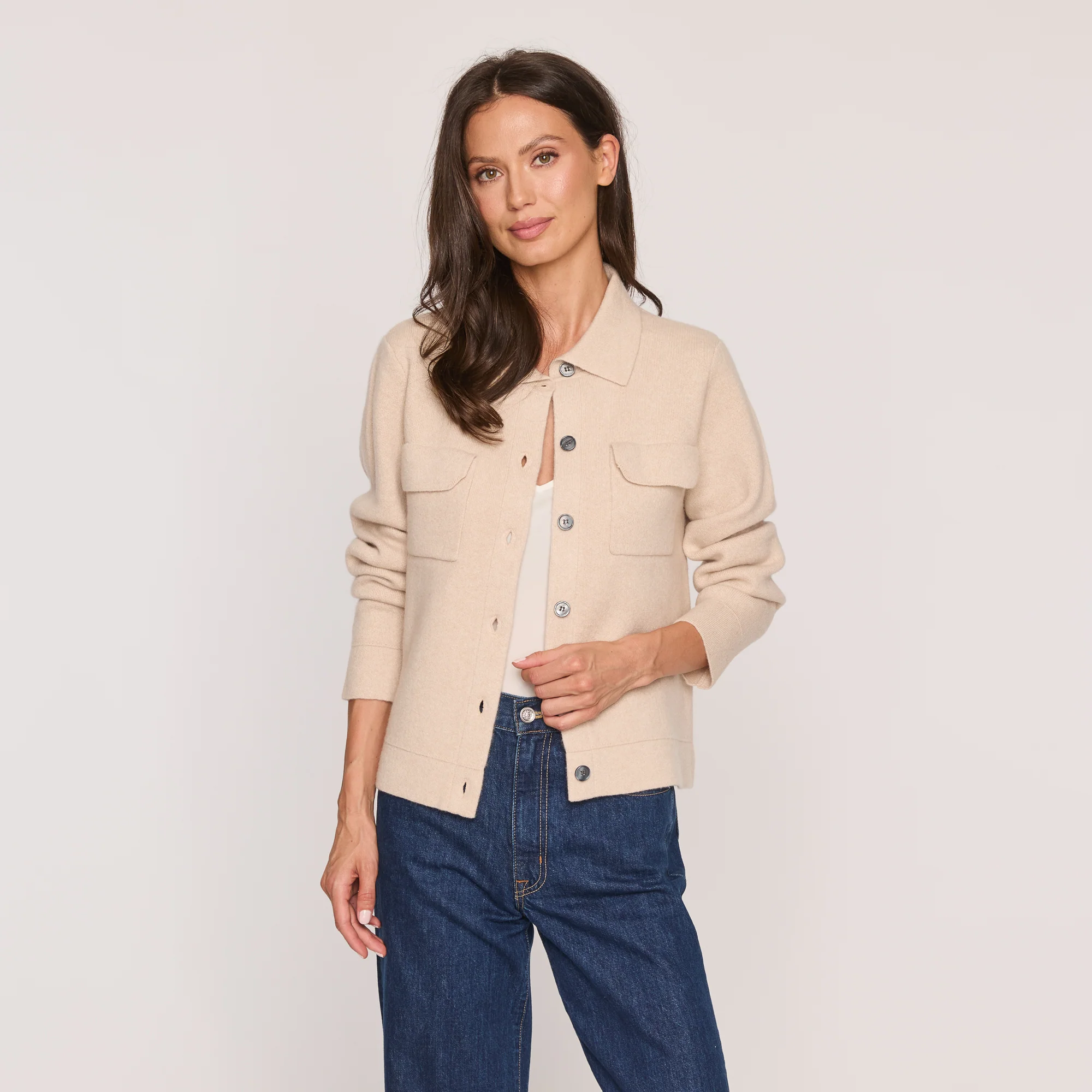 CASHMERE JEAN JACKET - Image 6