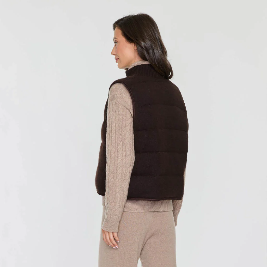 CASHMERE PUFFER VEST - Image 3