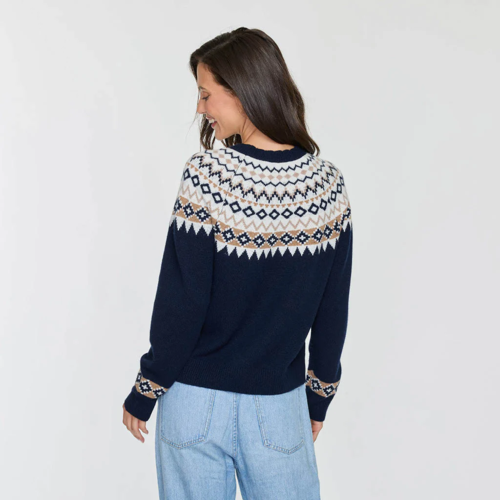 FAIR ISLE SCALLOPED CREW - Image 2