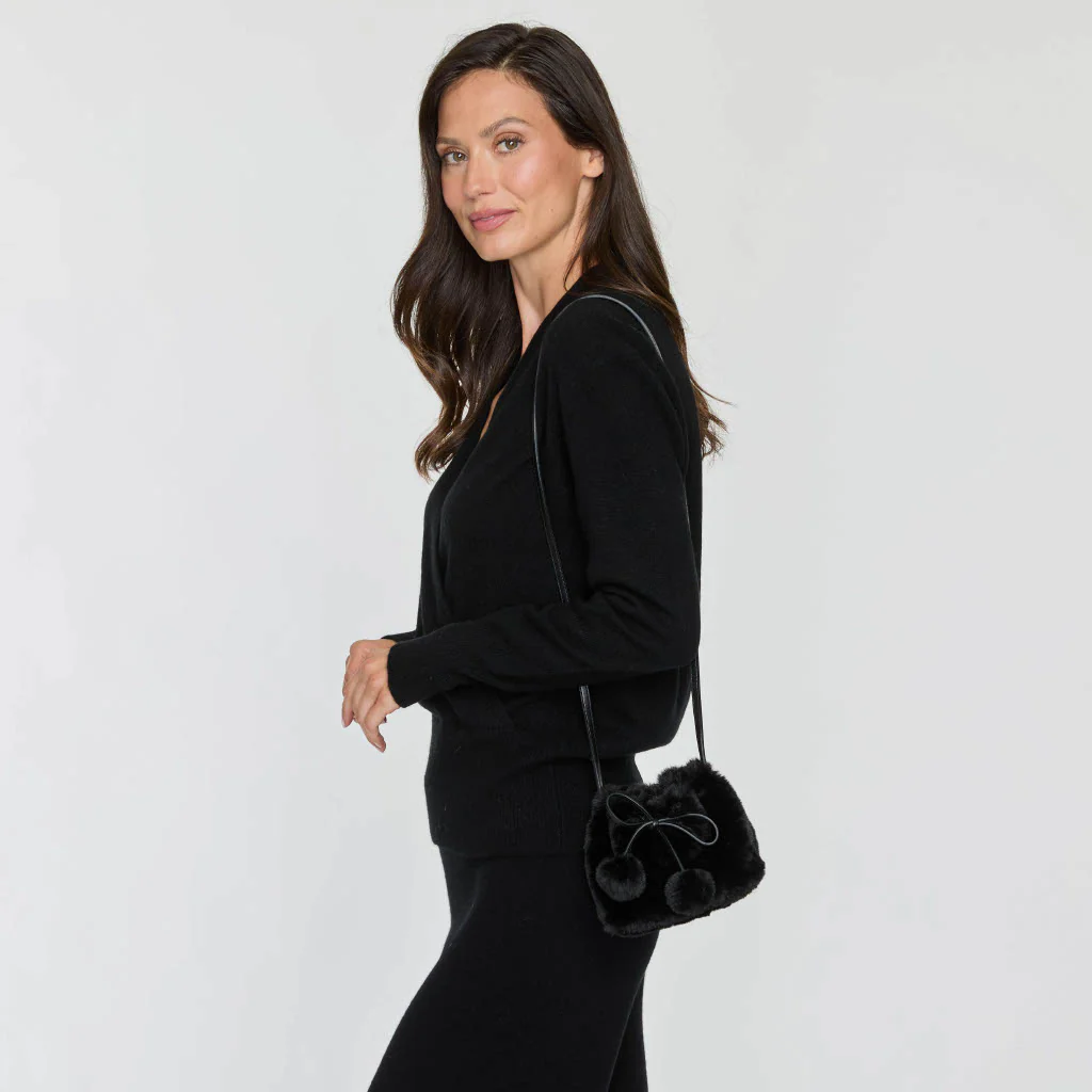 FAUX FUR MICRO BUCKET BAG - Image 3