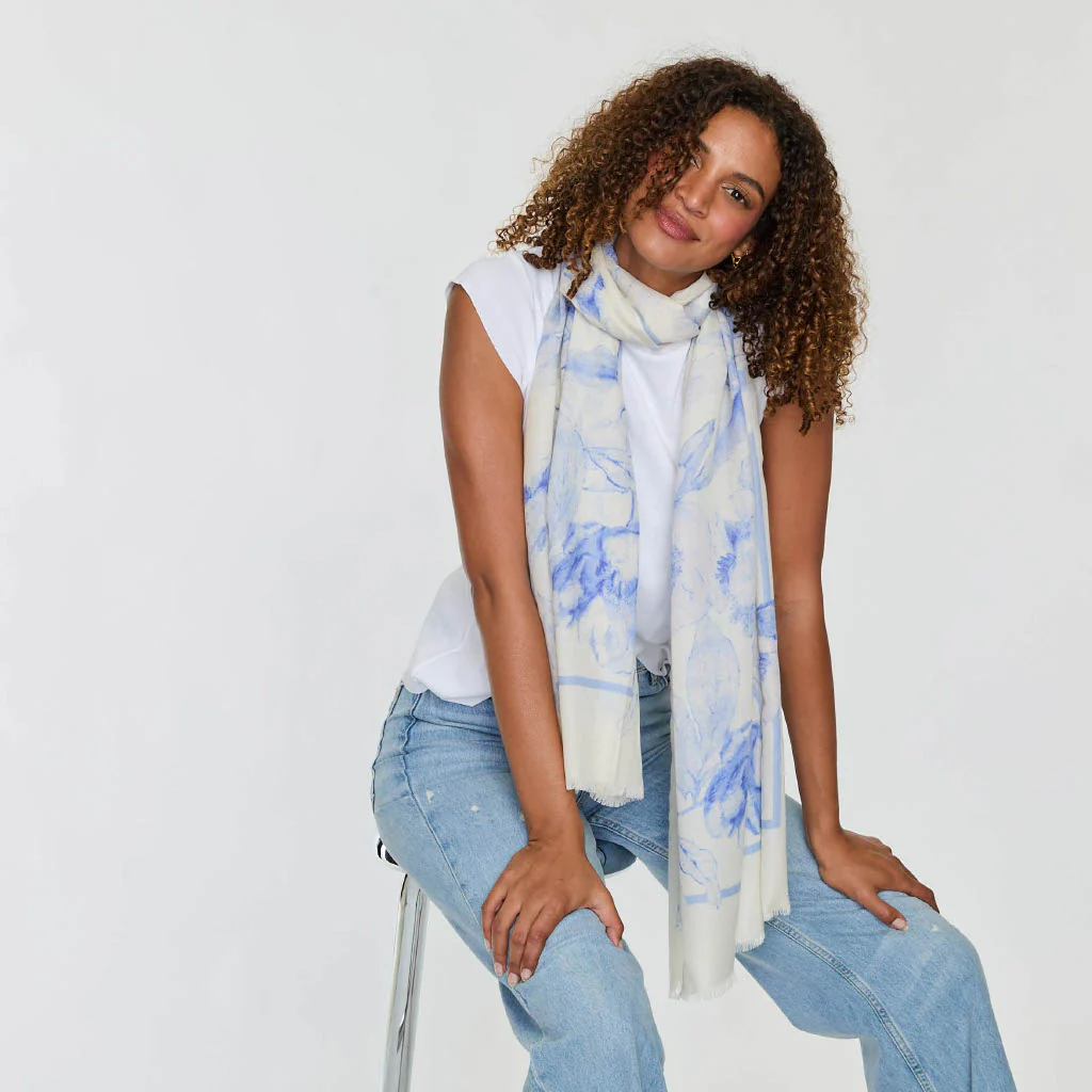 FLORAL PRINTED SCARF