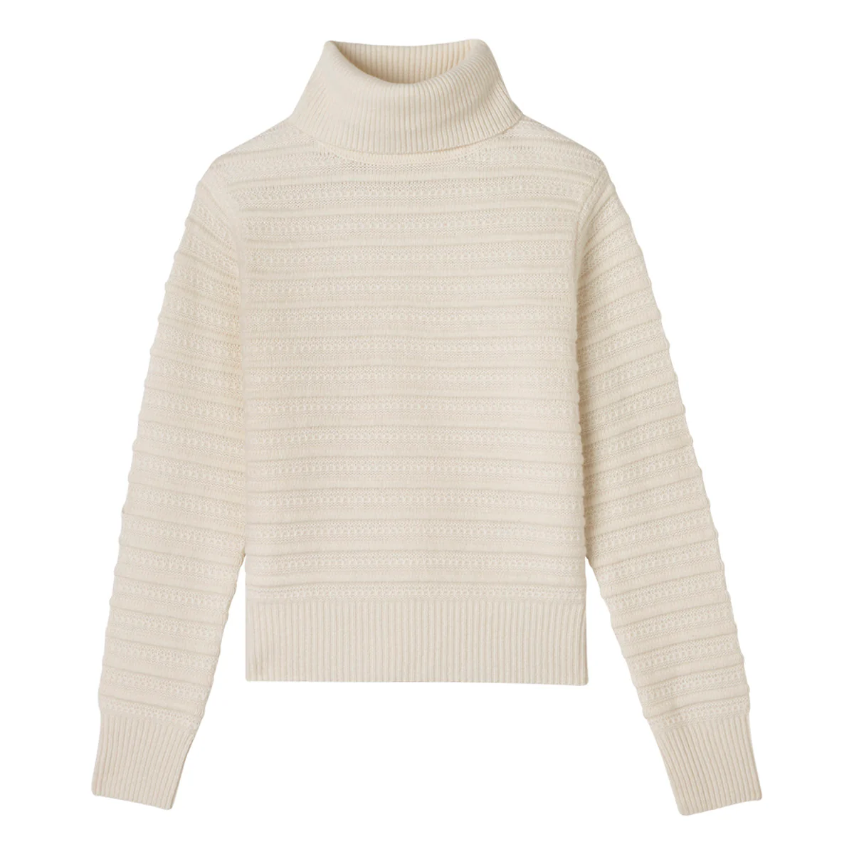 LUXE TEXTURED TURTLENECK - Image 4