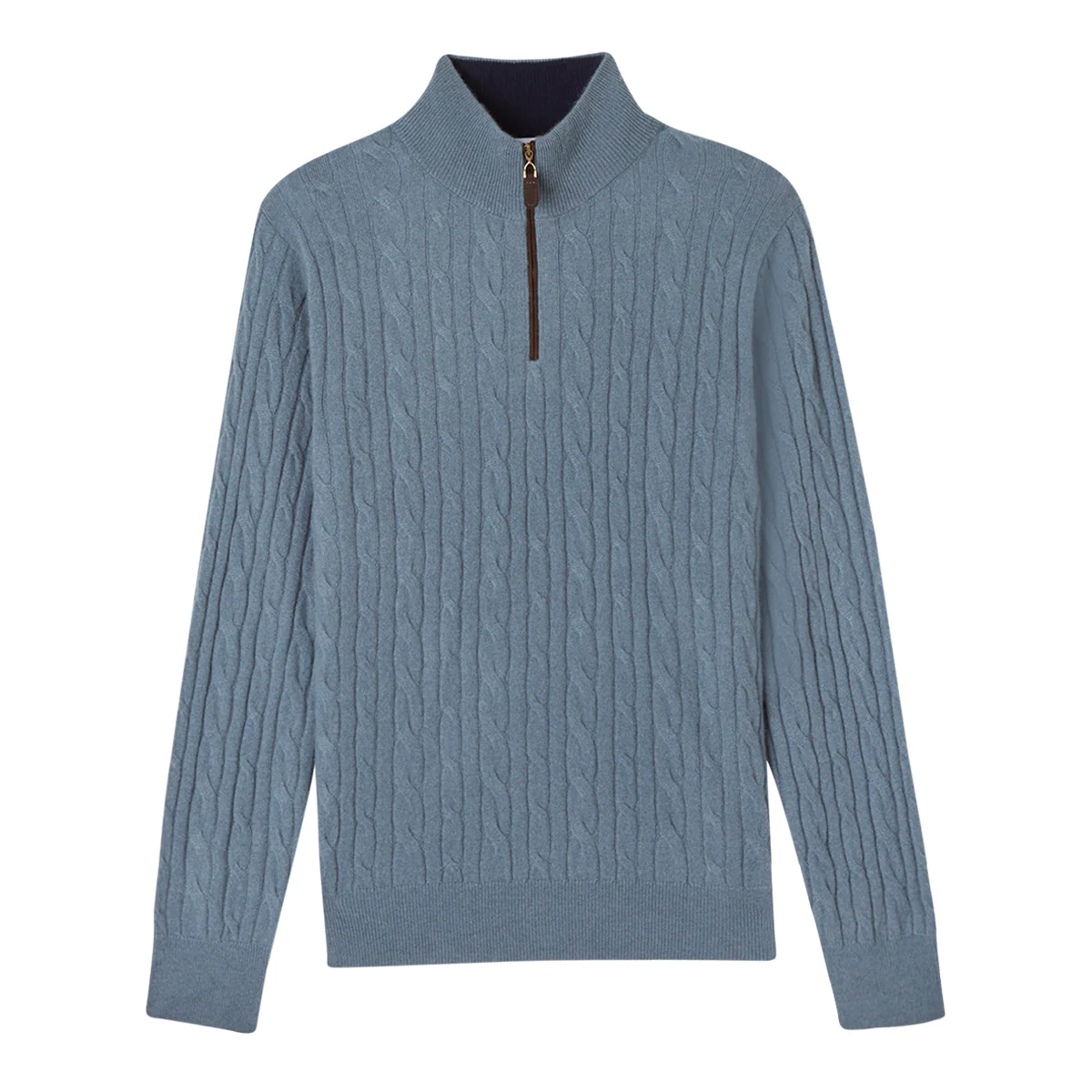 MEN'S CLASSIC CABLE QUARTER ZIP - Image 3