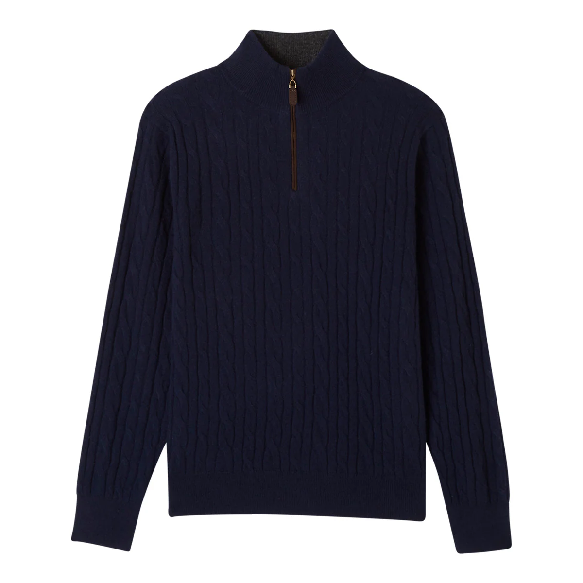 MEN'S CLASSIC CABLE QUARTER ZIP - Image 6