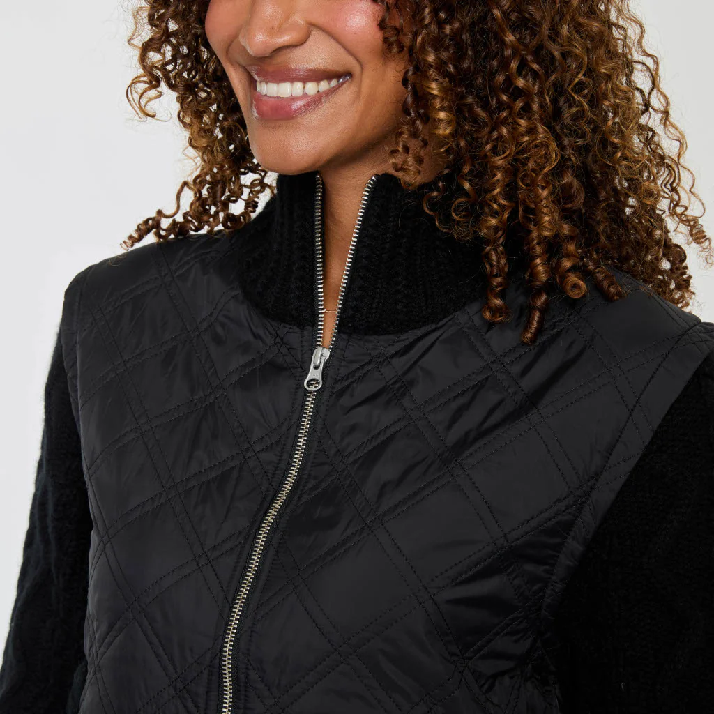 MIXED MEDIA ZIP JACKET - Image 3