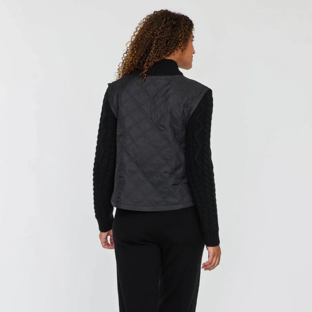 MIXED MEDIA ZIP JACKET - Image 4
