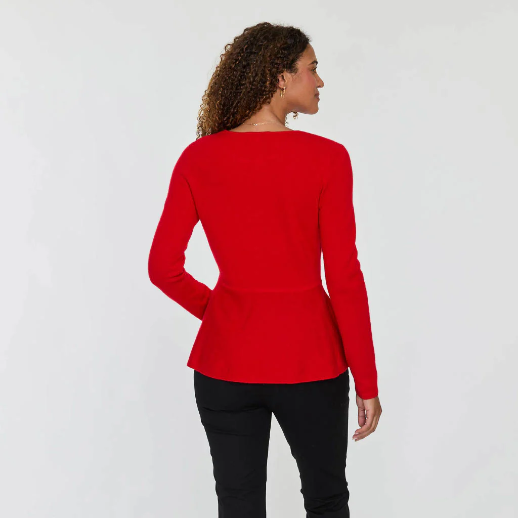 PEPLUM CASHMERE TOP - Image 2