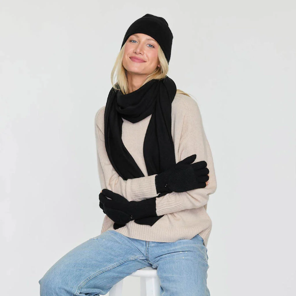 RIBBED CONVERTIBLE MITTEN