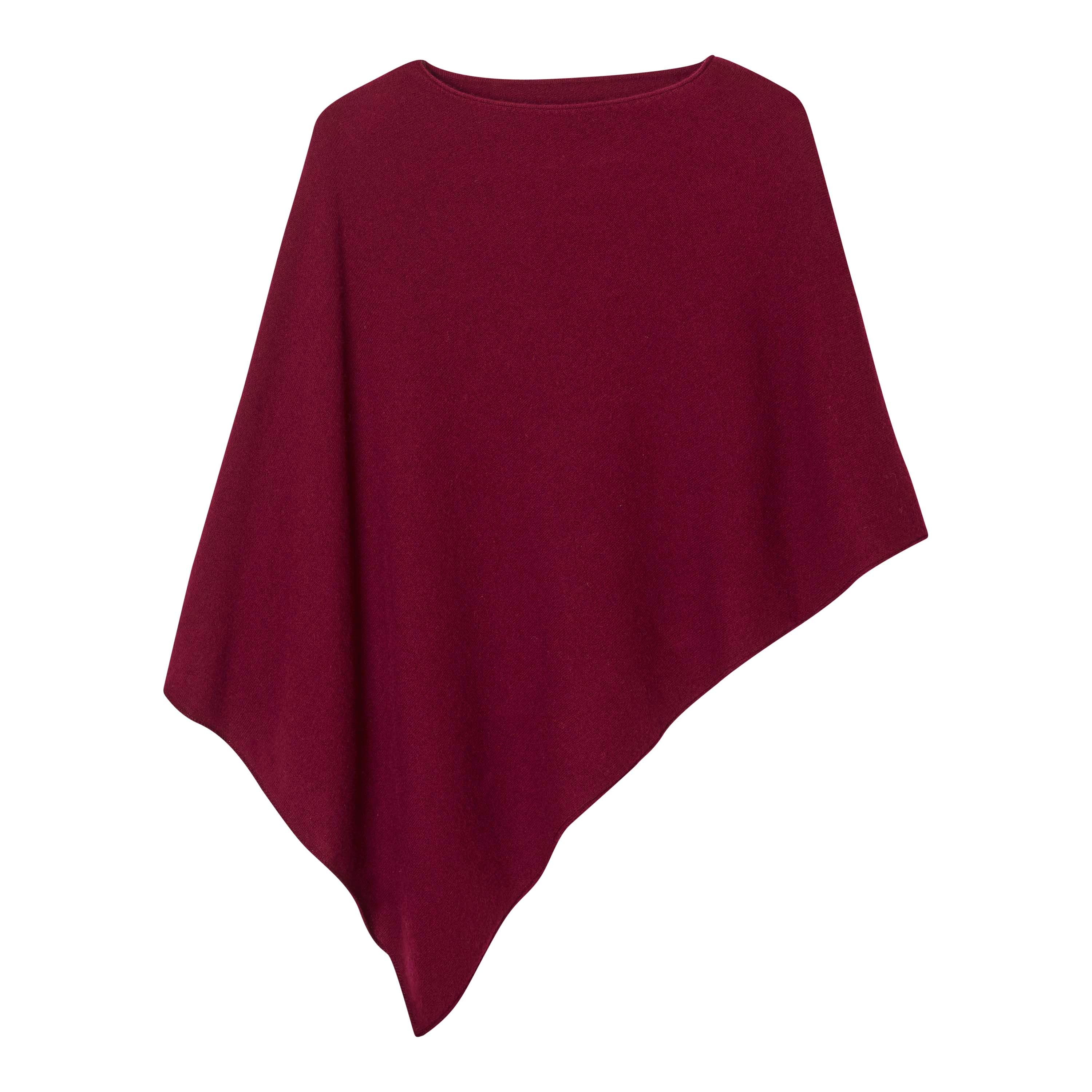 ROLLED EDGE ASYMMETRICAL PONCHO - Image 4