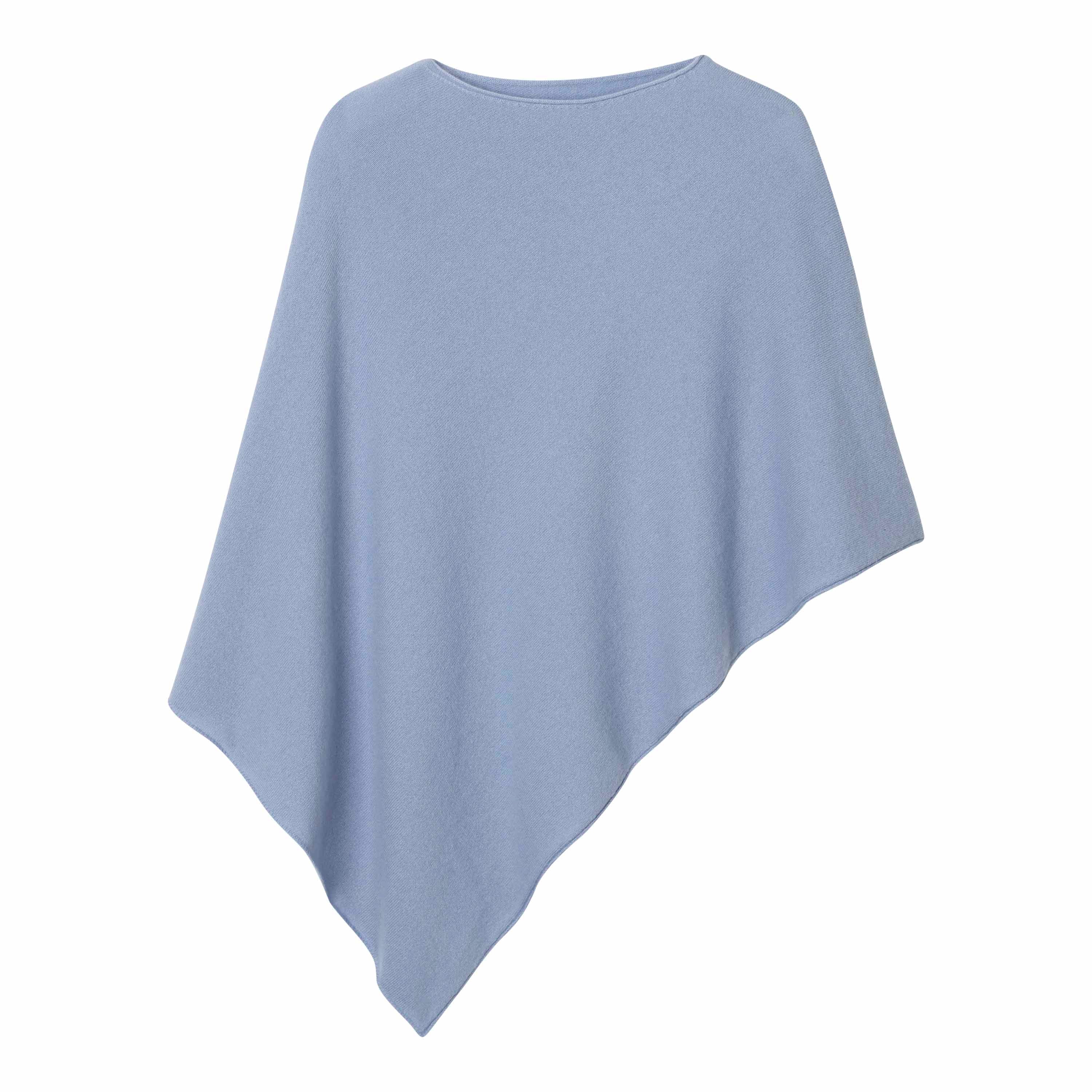 ROLLED EDGE ASYMMETRICAL PONCHO - Image 5