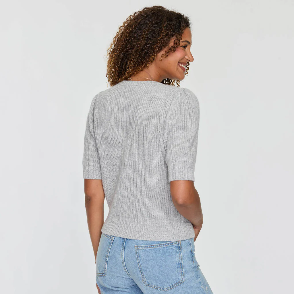 SHORT SLEEVE SHAKER CARDIGAN - Image 3