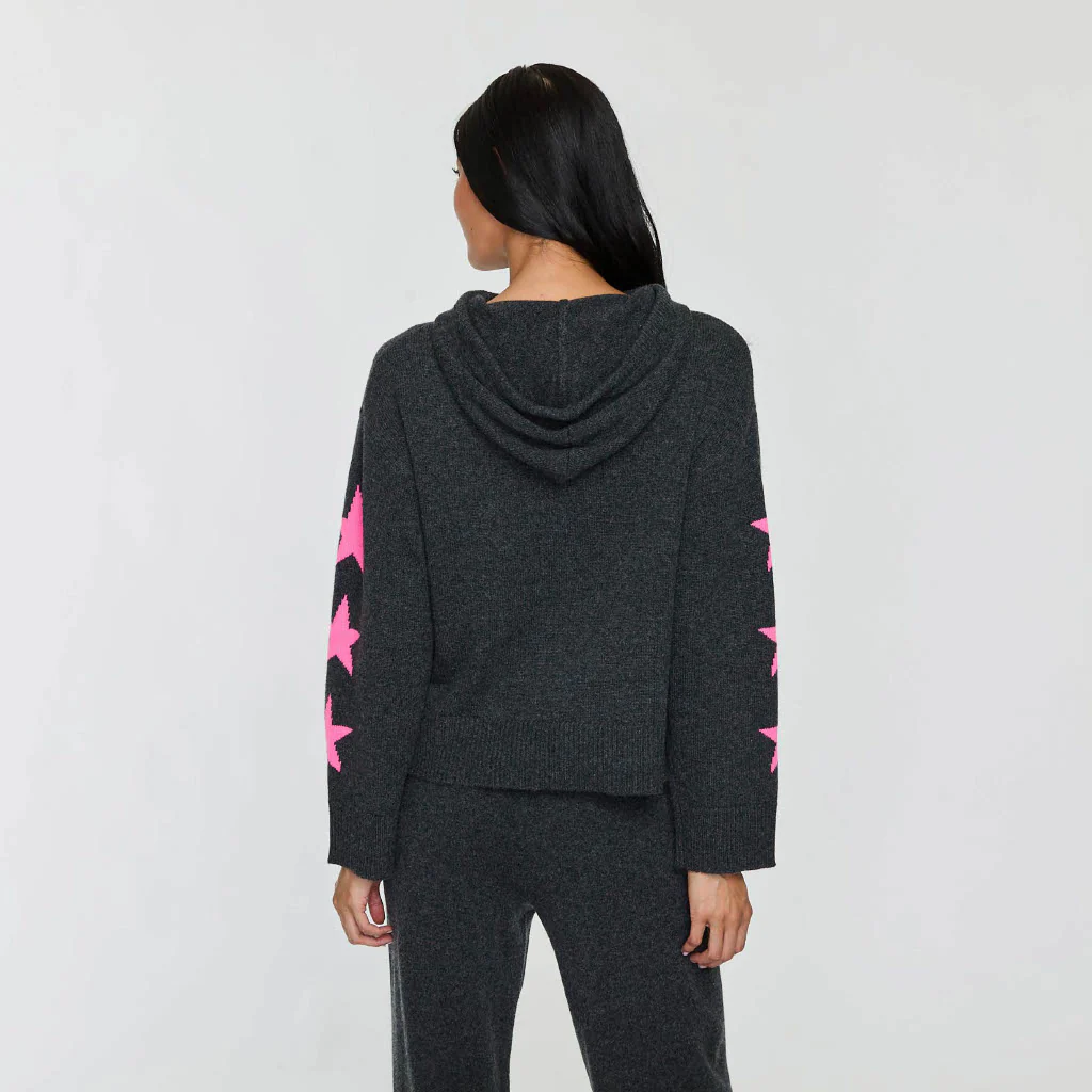STAR SLEEVE SIDE SLIT HOODIE - Image 3