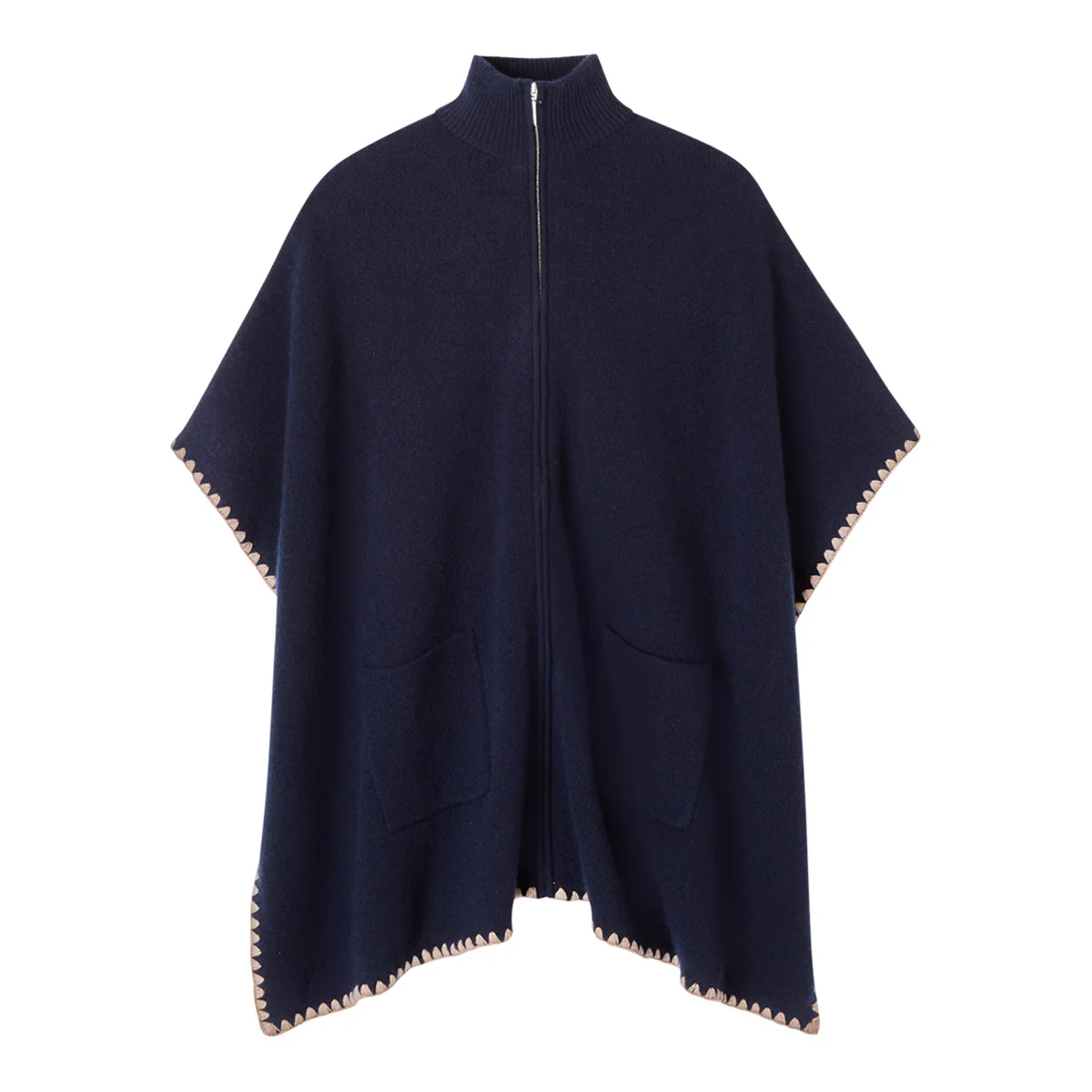 WHIPSTITCH FULL ZIP PONCHO - Image 3